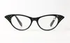 Nuevas gafas de lectura tipo ojo de gato para mujer, gafas de montura completa de resina para hombre, gafas de lectura de leopardo negro con diamantes, 10pcslot2340672