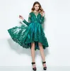 Nowy przyjazd 2018 Tanie klejnot klejnotowy Krótka mini tiulowa sukienka koktajlowa z aplikacjami Lace209s