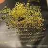 mycket minsta öppen split ring hoppa ring diy smycken fynd tillbehör kvinnor smycken gör öppet mässing metall tjock silver guld 1000pcs / set