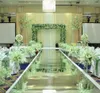 1.2m Szeroki Silver Double Side Wedding Ceremonia Centerspectes Dekoracja Lustro Dywan Aisle Runner Party Supplies Myy