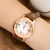 2017 Novo presente de natal Moda Feminina Luxo Lazer Conjunto Auger Diamante Dial Aanlog Relógio De Quartzo De Aço Inoxidável com Pulseira De Couro relógios