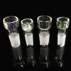 Wholesale Smoking Accessories 10mm 14mm 18mm Fit Sides Bowls with Blue Green black clear Snowflake Filter Bowl Carb Cap for Oil Rigs Glass Bongs