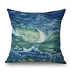 Ocean Sea Cushion Cover Marine Sofa Chair Sierkussen Case Nautische Anker Almofada Decoratieve Cotton Linnen Cojines