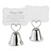 silver wedding bell favors