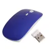 Mouse ottico wireless ultra sottile USB Mouse ottico portatile wireless da 2,4 GHz Mouse per computer sottile super veloce con confezione al dettaglio