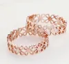 Lucky Four Leaf Rings For Women Hollow Out 18K Rose Gold Color Fashion Korean Style Hot New