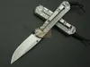 Chris Reeve Small Sebenza 21 Style D2 stentvättad Blade TC4 TITANIUM Sunstreaker Handtag Vikbar fickkniv Camping EDC Gear