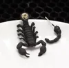 New Fashion Punk Black Gold Silver bizarre Animal Scorpion Stud Earrings For Women brincos Jewelry HJIA587