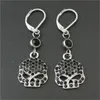 2 paia/lotto design personale orecchini con teschio di cristallo nero orecchini da motociclista popolari in acciaio inossidabile 316L gioielli di moda da donna