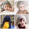 Zima baby królika uszy dzianiny kapelusz niemowlę bunny czapki dla dzieci 0-3t dziewczyna chłopiec kapelusze fotografia rekwizyty 4 kolory