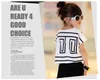 2018 Summer Big Girls Ubrania Zestawy Dzieci Krótki Rękaw Loose Bat T-Shirt + Czarne Spodnie Harerem 2 sztuk Dzieci Stroje Dziewczyna Casual Garnitury 100-160cm