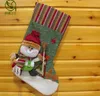 Free shipping 2016 happy Christmas lovely stockings hanging indoor family festival Ornaments SHB050