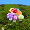 Mini les miniatures de jardin de fées colorées artificielles coloré gnome mousse de terrarium décor en plastique artisanat bonsaï décor pour bricolage zakk6333092