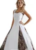 Nowe suknie ślubne z aplikacjami Suknia Balowa Długie Camouflage Wedding Party Dress Suknie ślubne Q03