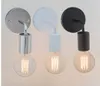 Loft American Vintage Wandleuchten Industrieller Innenbeleuchtung Nachttischlampen Wandleuchten für Dekoration E27 Schwarz / Weiß Farbe