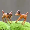 Partihandel realistisk jul dekoration trädgård prydnad söt miniatyr hjort figur djur fe dollous växt dekor tillbehör