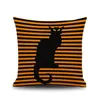 Horrible Style Halloween Pillow Case Linen Square Pillowcases Hallowmas Home Decor Pillow Cover Party Pillowcases Cartoon Cushion Cover Gift