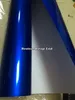 Полуночная конфеты Gloss Metallic Blue Vinyl Wrap Car Wrap с воздушным пузырьком Бесплатный размер: 1,52*20 м/рулон 5x67 -футовый рулон