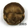 Saç Chignon sahte saçlar coque cabelo çörek roller saç parçaları renk 10032237388