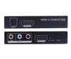 Wholesales & Freeshipping Two distributor HDMI to RCA /AV/CVBS and HDMI converter with AV HDMI output Splitter