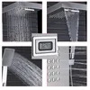 Shower PanelsThermostatic Shower Panel Rain Waterfall Shower Head Massage Jet Three Handles Mixer Tap Bath Faucets