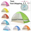 2-3 personnes Tentes à ouverture automatique rapide Abris de camping en plein air Tente de protection UV Plage Voyage Pelouse Fête de famille Coloré Expédition rapide