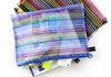 Hot sale 24pcs/lot more colorful Travel Cosmetic Bag Purse Organizer Makeup Pouch Toiletry Box Pen Pencil Case