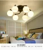 Glass led chandeliers lighting 110v 220v e27 3pcs 6pcs 8pcs led lights large led pendant light for indoor bedroom lamp living room