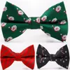 Natal bowtie 6 cores 7 * 12 cm bowknot X-mas gravata borboleta poliéster dos homens gravata acessórios para presente de natal