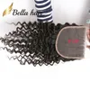 11A Deep CURLY 5X5 inch Lace Closure Brazilian Peruvian Indian Malaysian Wave Human Hair Can be dyed