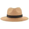 Vintage Panama Hat Men Straw Fedora Male Sunhat Women Summer Beach Sun Visor Cap Chapeau Cool Jazz Trilby Cap Sombrero MX171613370029