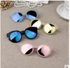 Marque Designer enfants rond enfant filles lunettes de soleil Anti-uv miroir réfléchissant couleur bonbon mode lunettes de soleil Oculos