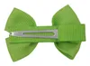 15% rabatt! 100st / 2 tum Grosgrain Ribbon Mini Boutique Hårbågar Ribbon-Wrapped Hair Clips för Baby Girls Toddlers Kids Barettes 5 Style