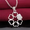 Flower animal 925 silver Necklace(with chain) 10 pieces a lot mixed style,Hot sale women's gemstone sterling silver Pendant Necklace EMP2