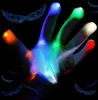 点滅フィンガー照明手袋ハロウィンクリスマスダンス仮装 LED カラフルなレイブマジック手袋ライトショーフィラーバッグギフト