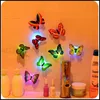 Kleurrijk veranderende vlinder LED Night Light Lamp Home Room Party Desk Bureau Wall Decor LLWA1991904725