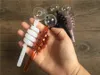 10pcs glass pipe Glass Oil Burners Pipes with Different Colored Balancer Water Pipe smoking hand tobacco pipes