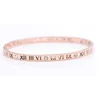 Delicada Smart Hollow Roman Numbers Bracelet Titanium Steel Bangle for Women Gift Fine Jewelry Pulseiras Top Quality294K