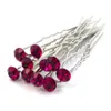 Free Shipping, High Quality 200PCS Bridal Wedding Prom Silver Crystal Diamante Rhinestone Hair Pins Clips Grips 11 COLOURS TO CHOOSE