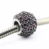 Fits for pandora Snake chain bracelets necklace 100% 925 sterling silver beads Honeysuckle Pink Shimmering Droplet Charm 2016 NEW summer
