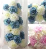 50pc High Quality Spiring Color Silk flower Head Rose wholesale White Rose flower Heads 4.2inch Artifical Satin rose heads for Wedding Wall