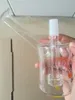 vendita all'ingrosso US Dab tazze bong tascabile in vetro Mini gorgogliatore raccoglitore di cenere in vetro Percolatore in linea Olio per pipa ad acqua