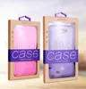 DIY Personalizar Empresa LOGOTIPO Caixa De Embalagem De Papel Kraft com Cabide Adesivo Colorido para iphone6 ​​6plus Caso