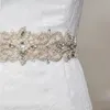 Sbalorditivo! Cinturini da sposa perline abbaglianti da sposa con elastico in raso di cristallo per gli accessori da sposa