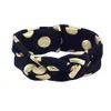 Baby Gold Polka Dots Stirnbänder Mädchen Knoten Baumwolle Stirnband Kinder Boutique Haarschmuck Kinder Spot Elastic Head Wraps Kleinkind Kopfbedeckung