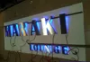 Factory Outlet Outdoor 304# brushed mirror polished stainless steel back lit LED letter signs244p