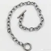 10pcs/lots Stainless Steel Chain Bracelet Fit Dangles Charms Pendants 17-21cm DIY Accessories