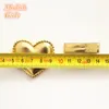 Love Heart Design Shinning PU Hair Clips 30pcslot Synthetic Leather NABY BASCHE BASSE Felf Kids Gioielli Hairpins3864753