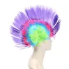 Perruques de fête cheveux synthétiques Mohawk cheveux synthétiques mode Mohican coiffure Costume Cosplay Punk fête perruques pour Halloween noël