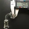 4mm d'épaisseur quartz banger 10mm 14mm 18mm mâle femelle 45 degrés 90 degrés clou de quartz avec bouchon de carb pour bang en verre